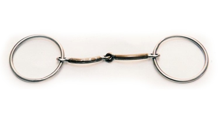 3/8" Smooth Snaffle with 3" loose rings